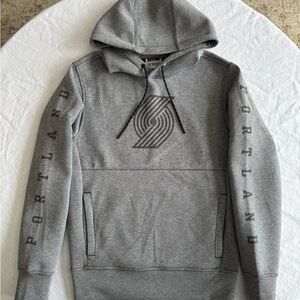 Portland Trailblazers Gray Hoodie Tailgate - Men’s Size XS (fits Boys XL 16-18)